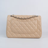 Chanel Double Flap Jumbo Beige SHW - s14