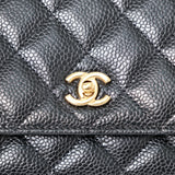 Chanel Classic WOC Black Caviar GHW - (MICROCHIP)