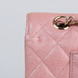 HOLD | Chanel Double Flap Medium Pink Iridescent -s27