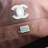 Chanel Coco Base Medium Caramel Suede Hobo Bag