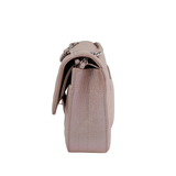 Chanel Double Flap Medium Chevron Iridescent Beige SHW