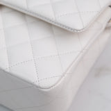 HOLD / Chanel Double Flap Medium White - GHW