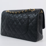 Chanel Double Flap Medium Black s13