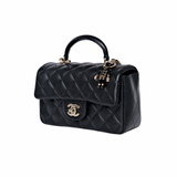 Chanel Top Handle Black
