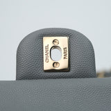 Chanel Double Flap Small Dark Gray -s29