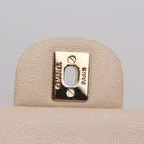 Chanel Double Flap Medium Cream -s29