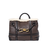 Bottega Venetta Andiamo Small Aviator Brown