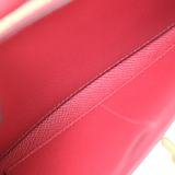 Hermes Kelly To Go Rouge H GHW - U