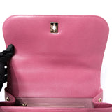 Chanel Business Affinity Medium Flap Raspberry GHW