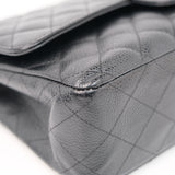 Chanel Double Flap Medium Black SHW - s11