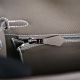 Hermes Kelly 25 Etoupe Epsom Sellier PHW - K