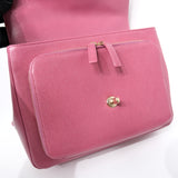 Chanel Business Affinity Medium Flap Raspberry GHW