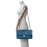 Chanel Maxi Flap Denim Blue GHW