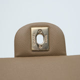 Chanel Double Flap Medium Dark Beige GHW - (MICROCHIP)