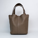 Hermes Picotin 22 Etoupe GHW - D