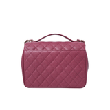 Chanel Business Affinity Medium Flap Raspberry GHW