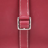 HOLD | Hermes Mini Halzan Rouge Grenat PHW