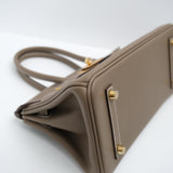 Hermes Birkin Shoulder 29 Etoupe GHW - K
