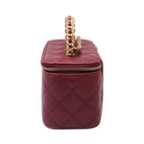 Chanel Vanity Top Handle Burgundy - GHW
