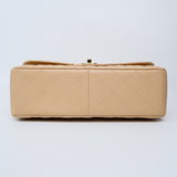 Chanel Double Flap Beige Jumbo - (MICROCHIP)