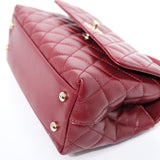 Chanel Coco Handle Small Burgundy GHW - (MICROCHIP)