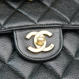 Chanel Vintage Flap Black Caviar GHW - s7