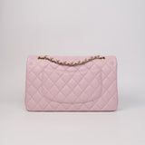 Chanel Double Flap Medium Pink GHW - s31