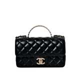 Chanel 24C Crystal Top Handle Black GHW - (MICROCHIP)