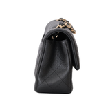 Chanel Mini Rectangle Iridescent Black GHW -s25