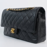 Chanel Double Flap Medium Black s13