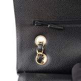 Chanel Double Flap Medium Black GHW - s31