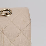 Chanel Double Flap Medium Cream -s29