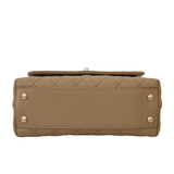 Chanel Coco Handle Small Dark Beige GHW - (UNUSED)