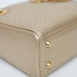 Dior Mini Lady D Phython Gold