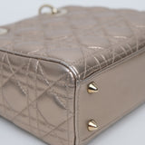 Dior Lady D Small Metallic Gold