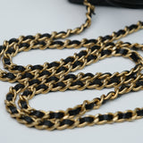 Chanel Black Micro Caviar Vanity Case with Chain - s31