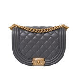 Chanel Le Boy Messenger Gray