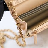 Chanel Wallet on Chain (WOC) Beige Pearl Crush - (MICROCHIP)