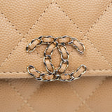 Chanel Kelly Clutch Beige GHW - (MICROCHIP)