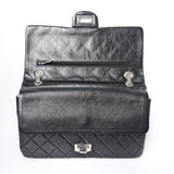 HOLD | Chanel Double Flap Reissue Black SHW - s11