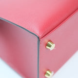 Hermes Kelly 25 Rouge Grenat Sellier GHW - U