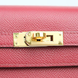 Hermes Kelly 25 Rouge Grenat Sellier GHW - U