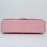 Chanel Double Flap Medium Iridescent Pink GHW - s27