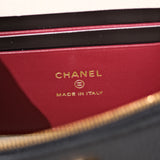 Chanel Slim Vanity Black Grained Calfskin