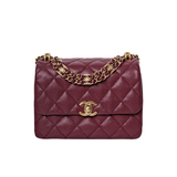 HOLD | Chanel Coco First Small Burgundy GHW - (MICROCHIP)