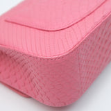 HOLD | Chanel Mini Rectangle Python Pink GHW