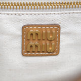 Miu Miu Ivy Tote Small Caramel