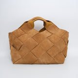Loewe Suede Woven Basket Bag