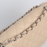 Chanel Double Flap Jumbo Beige SHW - s14