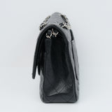 Chanel Double Flap Medium Black SHW - s11